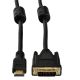 3. Kabel Akyga AK-AV AK-AV-11 (DVI-D M - HDMI M; 1,8 m; schwarz)