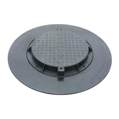 Garten-Ablaufabdeckung 780PE-B-PL1 A15 Schwarz