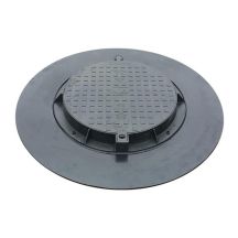 Garten-Ablaufabdeckung 780PE-B-PL1 A15 Schwarz