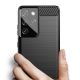 4. Carbon Case Flexibel Handyhülle TPU Schutzhülle für Samsung Galaxy S21 Ultra 5G schwarz