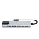3. Tech-Protect HB02 HUB Adapter 6in1 USB-C + USB2.0 + USB3.0 + HDMI 4K 30Hz + RJ45 + PD100W - grau