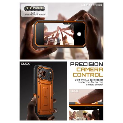 4. Supcase Unicorn Beetle Pro Hülle für iPhone 17 Pro Max – Orange