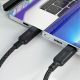 7. Acefast C5 USB-C – USB-C / USB-C 2in1 100 W 480 Mbit/s Kabel – Schwarz