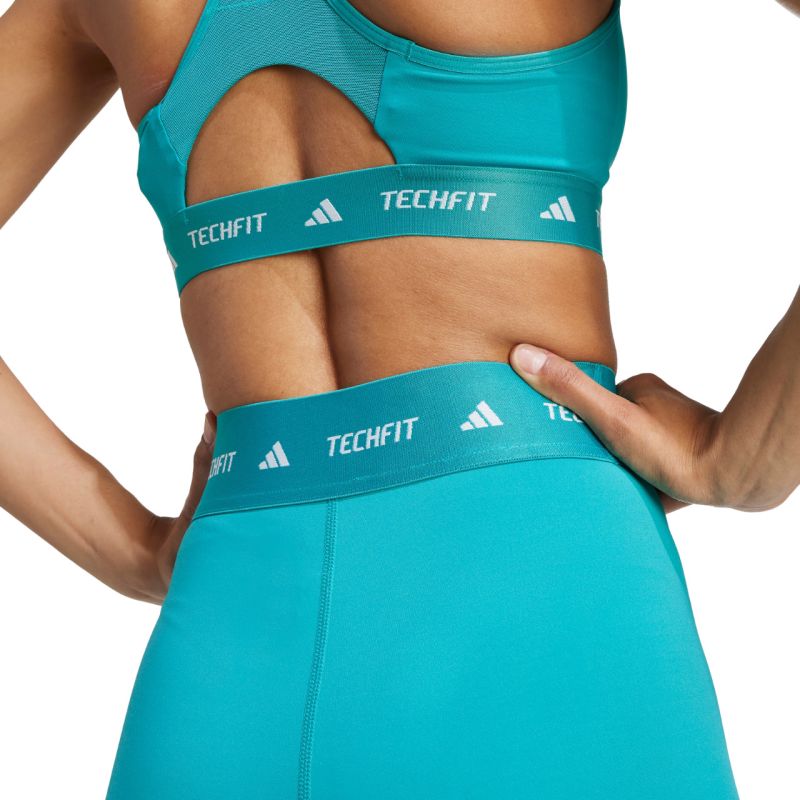 11. adidas Techfit Türkis Damen Shorts JW7561