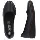 5. Rieker 53755-00 Damen-Keilschuhe aus Leder, bequem, schwarz