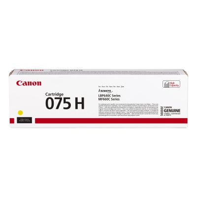 7. Canon 075 H Tonerkartusche, 1 Stück, Original, Gelb