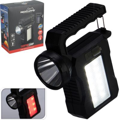 Redcliffs Taschenlampe, Campinglampe, USB-Ladefunktion und Solar