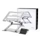 8. Wozinsky WRS-CPY75DSS Laptop- und Tablet-Ständer aus Aluminium + kostenloser Smartphone-Ständer – Silber