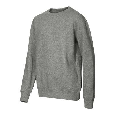 Kinder-Sweatshirt mit Rundhalsausschnitt (Dunkelgrau meliert)