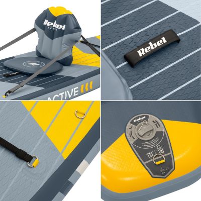 10. SUP-Board REBEL ACTIVE PRO Touring, 381x81x15, Set