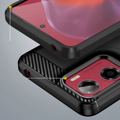 5. Tech-Protect TPUCarbon Case für Motorola Moto G05 / E15 - Schwarz