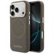 Guess Perforierte 4G MagSafe Hülle für iPhone 17 Pro Max - braun