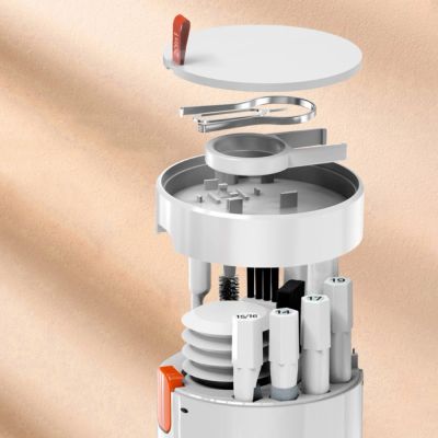 2. Multifunktionales 20-in-1-Reinigungsset für Kopfhörer, Tastatur und Displays – weiß