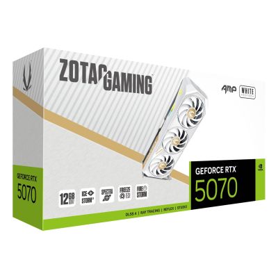 7. ZOTAC GAMING GeForce RTX 5070 12GB AMP Weiße Grafikkarte
