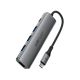 Acefast J16 USB-Hub USB-C 5-in-1 HDMI 4K 60Hz PD90W Dockingstation – Grau