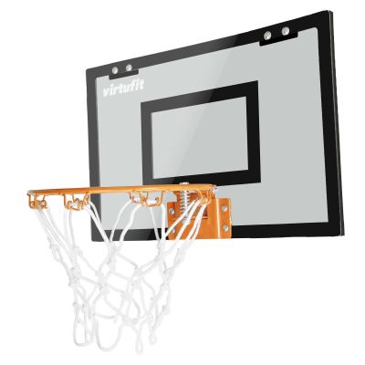 4. VIRTUFIT PRO MINI-BASKETBALL-BACKBOARD MIT 2 BÄLLEN UND PUMPE - SCHWARZ