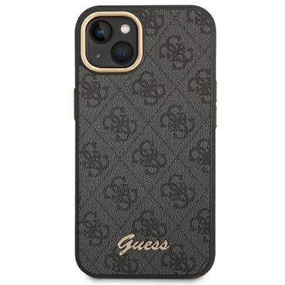 3. Guess GUHCP14SHG4SHK iPhone 14 6.1 "schwarz / schwarzes Hartschalenetui 4G Vintage Gold Logo