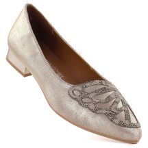 Goldene Damenschuhe M.Daszyński SA201A-2