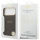 8. Guess Peony Hot Stamp MagSafe Case für iPhone 17 Pro Max - Braun