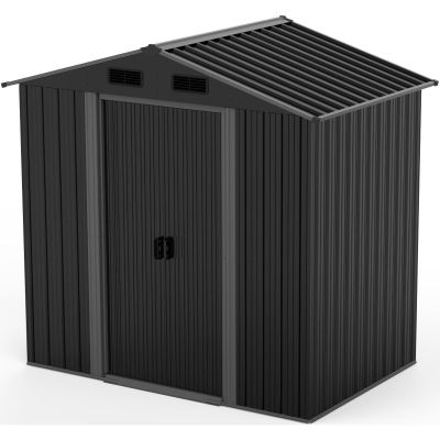 4. Metall-Gartengerätehaus 125 x 195 x 207 cm