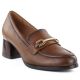 Braune Damen-Loafer mit hohem Absatz, Modell Lords, Potocki SZ12784