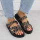 4. Damen-Flip-Flops mit beigefarbenem Leopardenmuster, Vinceza 17401