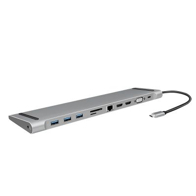 3. LogiLink UA0373 – Kabelgebunden – USB 3.2 Gen 1 (3.1 Gen 1) Typ-C – 100 W – 3,5 mm – 10.100.1000 Mbit/s – Aluminium