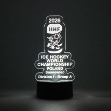 Dekorative Lampe zur IIHF-Weltmeisterschaft IA Sosnowiec 2026