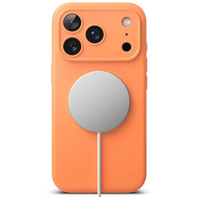 5. Ringke Silikon Magnetische MagSafe Hülle für iPhone 17 Pro Max - Orange
