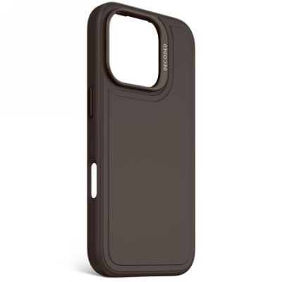 2. Decoded Antimicrobial Silicone Stacks Backcover Case mit MagSafe für iPhone 16 Pro – Dunkelbraun