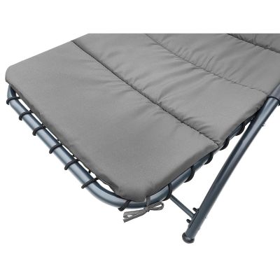 16. BERGAMO Sessel mit Sonnenschirm 200x125x180cm Grau