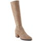 14. Damen-Wildlederstiefel mit Absatz in Beige Sergio Leone KZ212