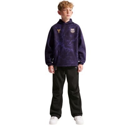 8. Nike FC Barcelona Kinder-Sweatshirt Schwarz und Lila IO4660 010