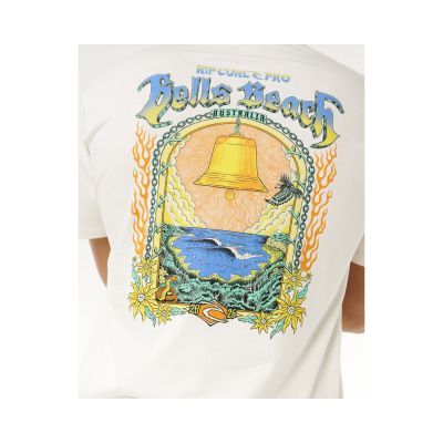 4. Herren RIP CURL Bells Pro 26 Event T-Shirt Weiß