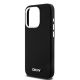 6. DKNY Flüssigsilikon-Hülle mit kleinem Metalllogo und MagSafe-Funktion für iPhone 15 Pro – Schwarz