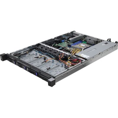 ASRock Rack-Plattform (1U) AMD Epyc 9004 (4xLFF, 4xSFF, 2x10GbE, rotes Netzteil, IPMI)