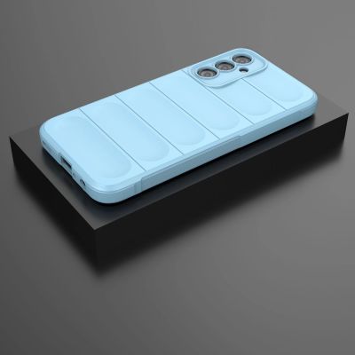 3. Magic Shield Case für Samsung Galaxy A24 4G flexible Panzerhülle Hellblau