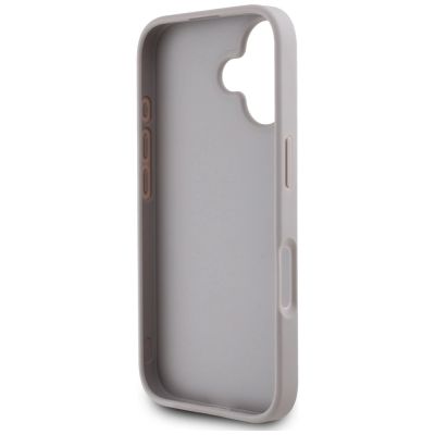 7. Guess Grained Roses Big 4G Logo iPhone 16 Hülle - Lila