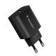 3. Wozinsky WGWCB USB-A USB-C 20W Wandladegerät - Schwarz