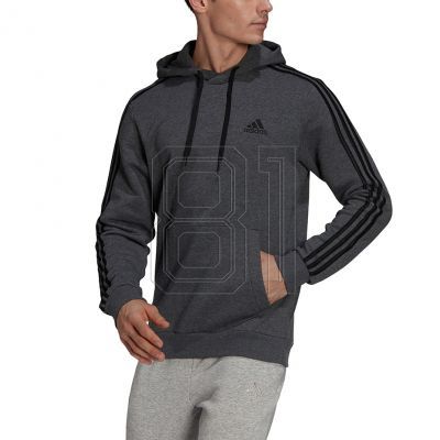2. adidas Essentials Fleece 3-Streifen Hoodie M GK9082