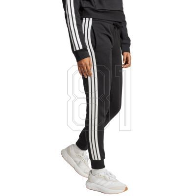 4. adidas Essentials 3-Streifen Fleece Slim W Hose JX2543