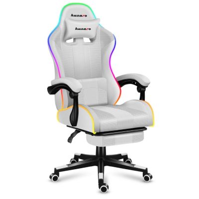 30. Huzaro Force 4.7 RGB Weißer Gaming-Stuhl