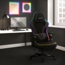 Force 4.6 RGB Gaming-Stuhl mit schwarzem Netzgewebe