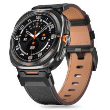 Tech-Protect Delta Pro Lederarmband für Samsung Galaxy Watch Ultra (47 mm) – Schwarz