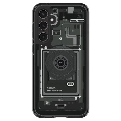 4. Spigen Ultra Hybrid-Hülle für Samsung Galaxy S23 FE – Dunkelgrau (Zero One-Muster)