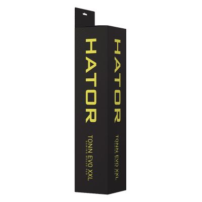 5. HATOR Tonn EVO XXL Gaming-Mauspad Schwarz