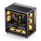 33. Jonsbo X400 PC-Gehäuse, Midi-Tower, ATX, gehärtetes Glas – grau