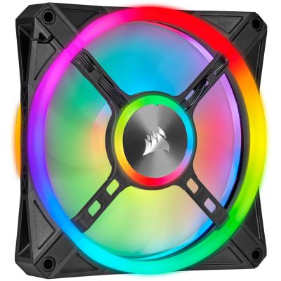 3. Corsair iCUE QL140 RGB PWM Lüfter – 140 mm, Schwarz
