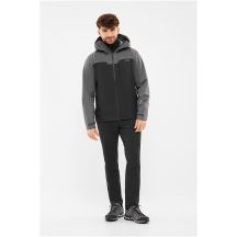 Herren-Hartschalenjacke mit Primaloft, VIKING Ravelo 3-in-1 Herren-Sweatshirt, schwarz/grau, XXXL