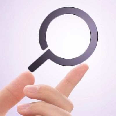 4. MagSafe Tech-Protect MetalRing universal magnetisch - schwarz / silber (2 Stück)